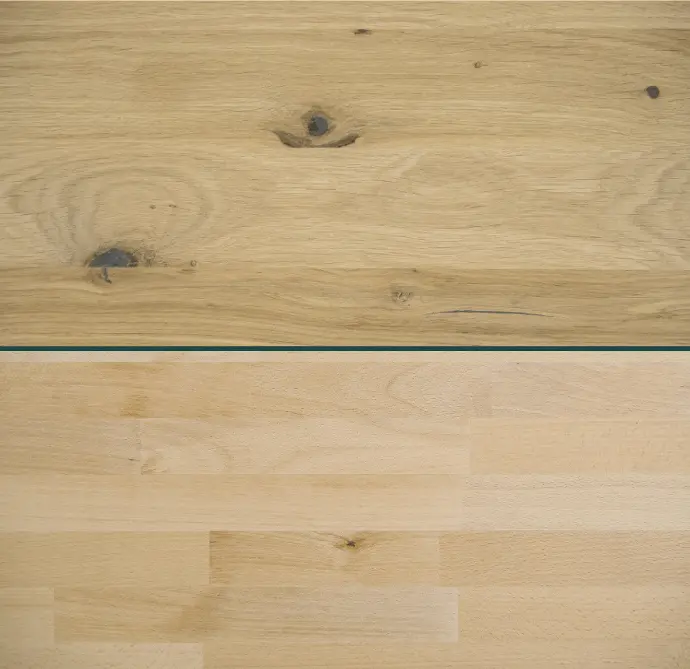 Choose from our selection of wood panel grades including Rustic and A/B to match your style.