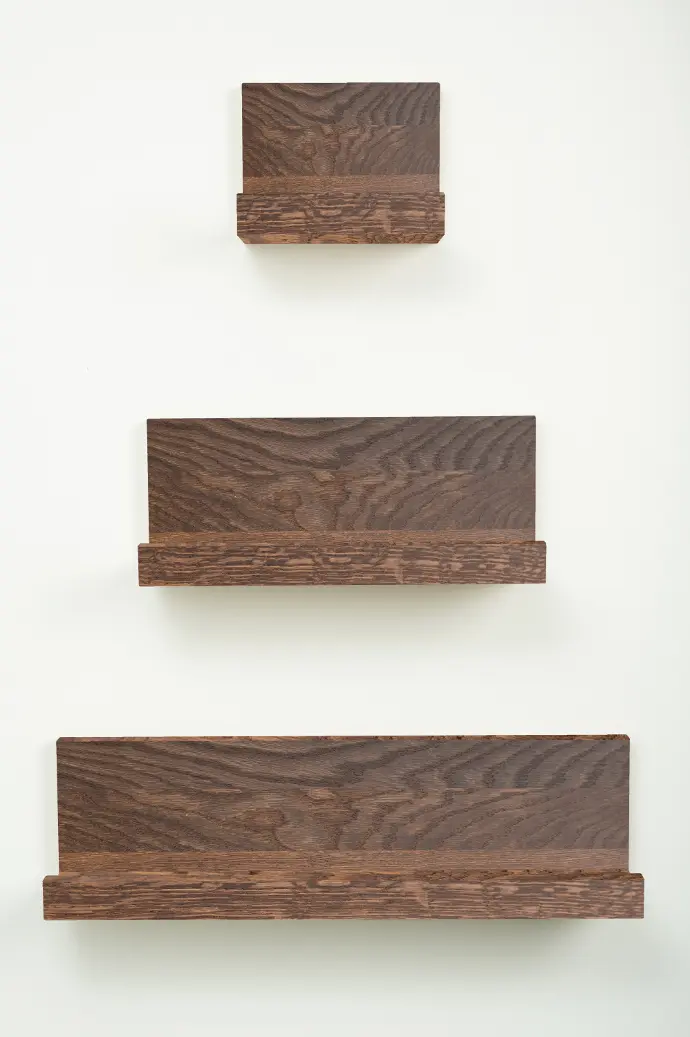 Wall Shelf Smoked Oak, Select Natur, 20 mm