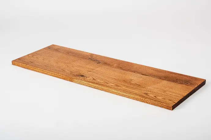 Wall Shelf Solid Ash Hardwood Rustic grade, 20 mm cherry oiled