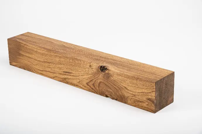 Glued Laminated beam Squared Timber Wild Oak 120x120 mm Antique Oiled