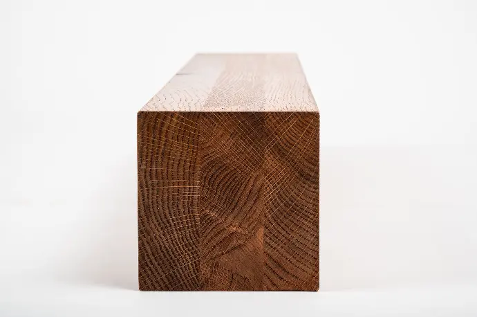 Drewno klejone, dąb, 120x120 mm, Cherry oiled