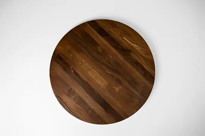 Round Tabletop Dining Table Coffee Table Smoked Oak 26mm