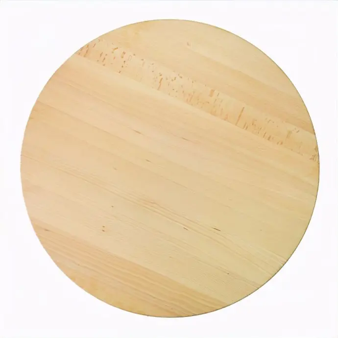 Round table worktop beech grade select 40 mm untreated